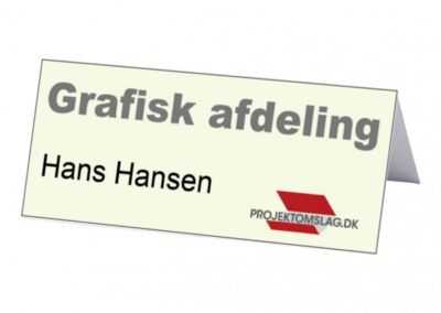 kort med fals
