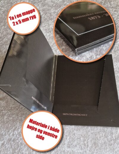 Salgsmapper med logo til præsentation af tilbud