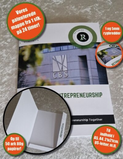 Præsentationsmapper i unikt design fra 1 stk.